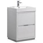 Fresca Valencia 24" Glossy White Free Standing Modern Bathroom Vanity