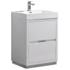 Fresca Valencia 24" Glossy White Free Standing Modern Bathroom Vanity