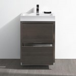 Fresca Valencia 24" Gray Oak Free Standing Modern Bathroom Vanity