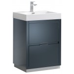 Fresca Valencia 24" Dark Slate Gray Free Standing Modern Bathroom Vanity