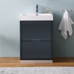 Fresca Valencia 24" Dark Slate Gray Free Standing Modern Bathroom Vanity