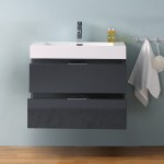 Fresca Valencia 30" Dark Slate Gray Wall Hung Modern Bathroom Vanity