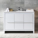 Fresca Allier 48" White Modern Bathroom Cabinet w/ Sink