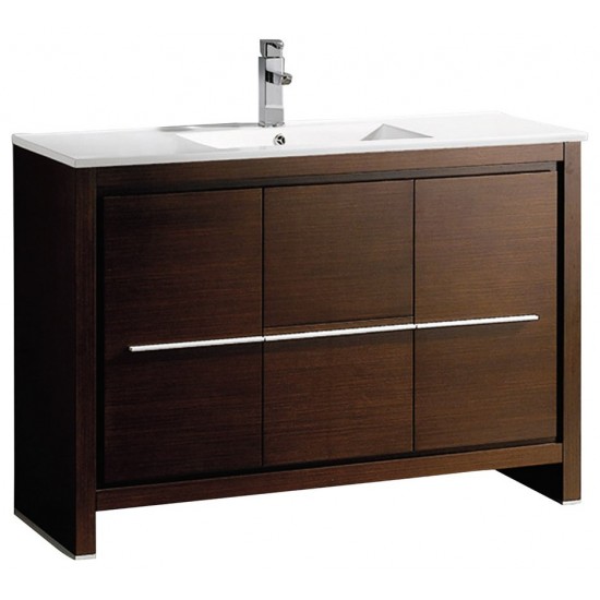 Fresca Allier 48" Wenge Brown Modern Bathroom Cabinet w/ Sink