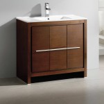 Fresca Allier 36" Wenge Brown Modern Bathroom Cabinet w/ Sink