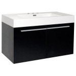 Fresca Vista 36" White Modern Bathroom Base Cabinet w/ Integrated Sink