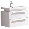 Fresca Medio 32" White Modern Bathroom Cabinet w/ Vessel Sink