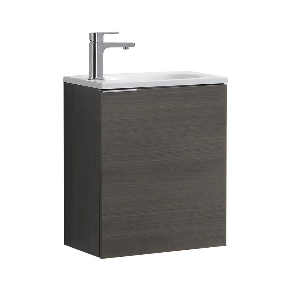 Fresca Valencia 20" Gray Oak Wall Hung Modern Bathroom Vanity