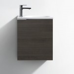 Fresca Valencia 20" Gray Oak Wall Hung Modern Bathroom Vanity