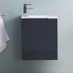 Fresca Valencia 20" Dark Slate Gray Wall Hung Modern Bathroom Vanity