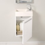 Fresca Pulito 16" Small White Modern Bathroom Vanity w/ Integrated Sink