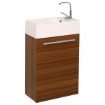 Fresca Pulito 16" Small Teak Modern Bathroom Vanity w/ Integrated Sink