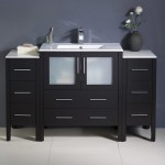 Fresca Torino 54" Espresso Modern Bathroom Cabinets w/ Integrated Sink