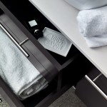 Lucera 60 Espresso Wall Hung Modern Bathroom Cabinet w/ Top & Single Vessel Sink