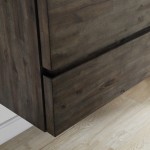 60 Floor Standing Open Bottom Dbl Sink Bathroom Cabinet, Top, Sinks, Acacia Wood
