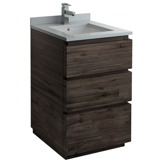 Fresca Formosa 24" Floor Standing Modern Bathroom Cabinet w/ Top & Sink