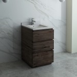 Fresca Formosa 24" Floor Standing Modern Bathroom Cabinet w/ Top & Sink