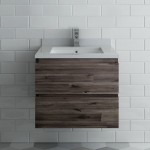 Fresca Formosa 24" Wall Hung Modern Bathroom Cabinet w/ Top & Sink