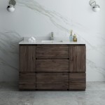 Fresca Formosa 48" Floor Standing Modern Bathroom Cabinet w/ Top & Sink