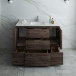 Fresca Formosa 48" Floor Standing Modern Bathroom Cabinet w/ Top & Sink