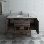 Fresca Formosa 48" Wall Hung Modern Bathroom Cabinet w/ Top & Sink