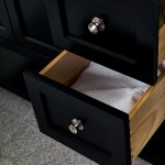Fresca Manchester 36" Black Traditional Bathroom Cabinet w/ Top & Sink