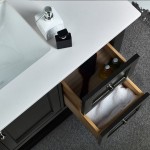 Fresca Manchester 36" Black Traditional Bathroom Cabinet w/ Top & Sink