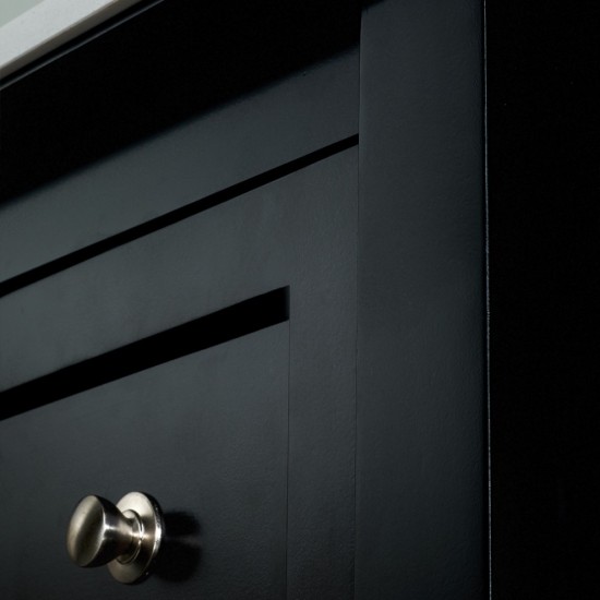 Fresca Manchester 36" Black Traditional Bathroom Cabinet w/ Top & Sink