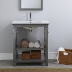 Fresca Manchester Regal 30" Gray Wood Veneer Traditional Bathroom Vanity