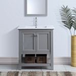 Fresca Manchester 30" Gray Traditional Bathroom Vanity