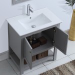 Fresca Manchester 30" Gray Traditional Bathroom Vanity