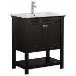 Fresca Manchester 30" Black Traditional Bathroom Vanity