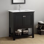 Fresca Manchester 30" Black Traditional Bathroom Vanity