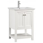 Fresca Manchester 24" White Traditional Bathroom Vanity