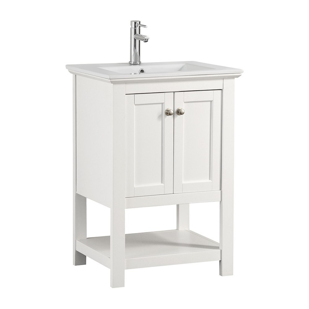 Fresca Manchester 24" White Traditional Bathroom Vanity