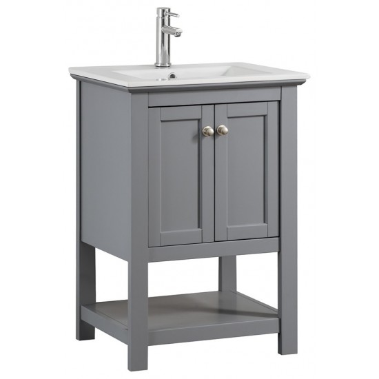 Fresca Manchester 24" Gray Traditional Bathroom Vanity