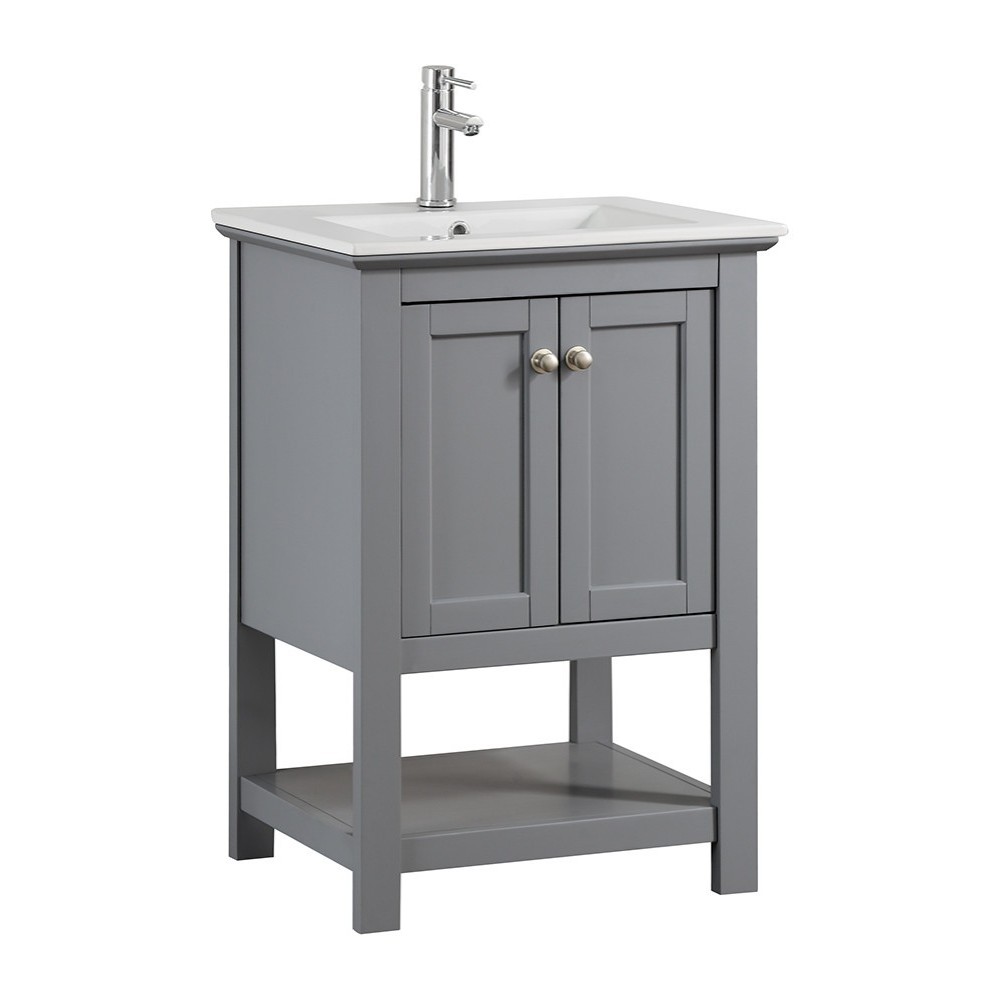 Fresca Manchester 24" Gray Traditional Bathroom Vanity