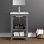 Fresca Manchester 24" Gray Traditional Bathroom Vanity