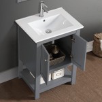 Fresca Manchester 24" Gray Traditional Bathroom Vanity