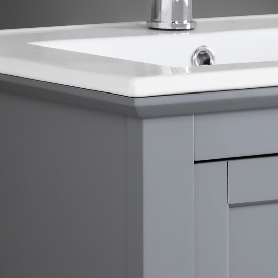 Fresca Manchester 24" Gray Traditional Bathroom Vanity