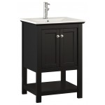 Fresca Manchester 24" Black Traditional Bathroom Vanity