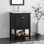 Fresca Manchester 24" Black Traditional Bathroom Vanity