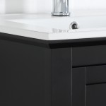 Fresca Manchester 24" Black Traditional Bathroom Vanity