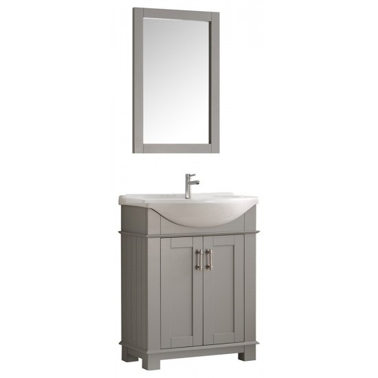 Fresca Hartford 30" Gray Traditional Bathroom Vanity