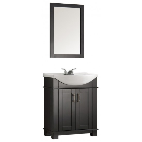 Fresca Hartford 30" Black Traditional Bathroom Vanity