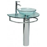 Fresca Attrazione 30" Modern Glass Bathroom Pedestal