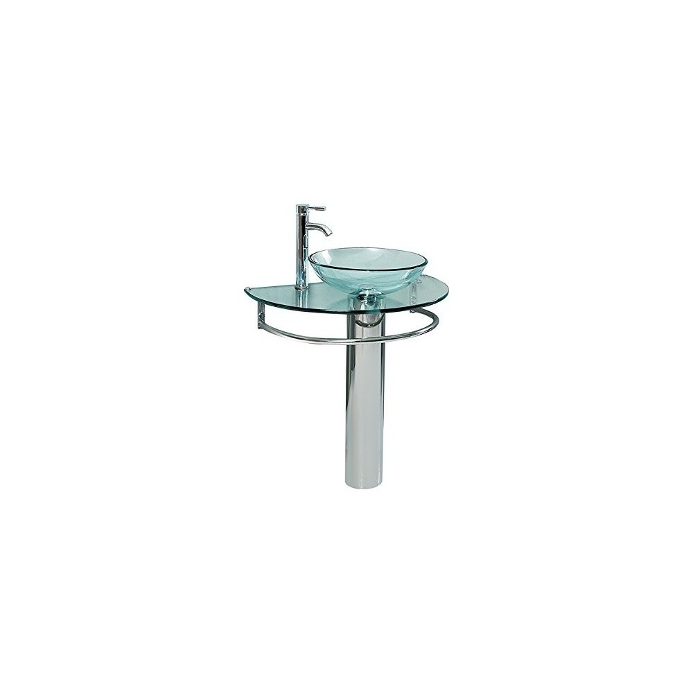 Fresca Attrazione 30" Modern Glass Bathroom Pedestal