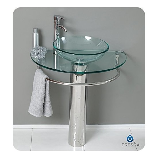 Fresca Attrazione 30" Modern Glass Bathroom Pedestal