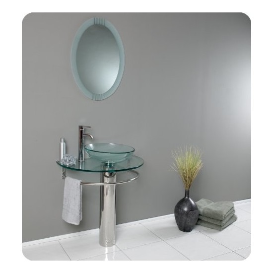 Fresca Attrazione 30" Modern Glass Bathroom Pedestal