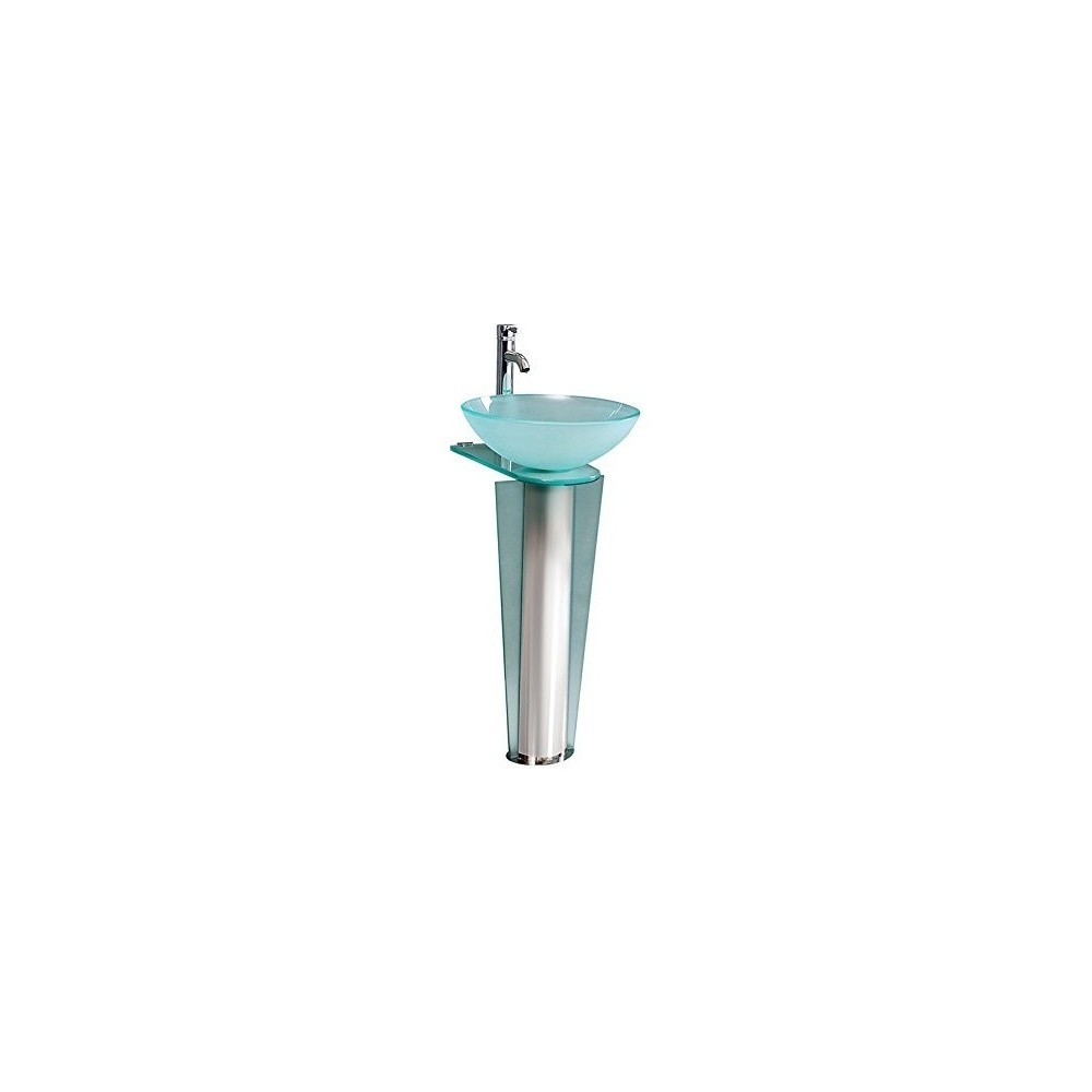 Fresca Vitale 17" Modern Glass Bathroom Pedestal